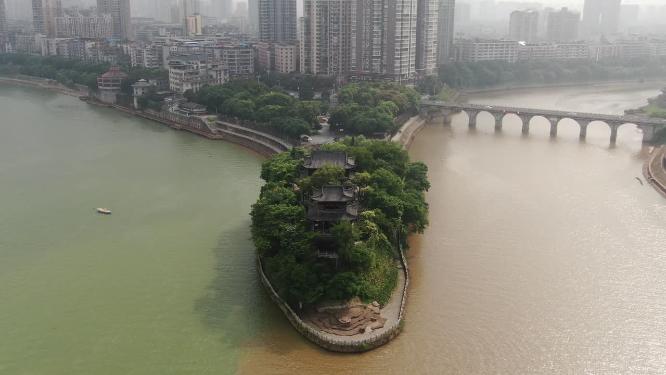 湖南衡阳石鼓书院航拍