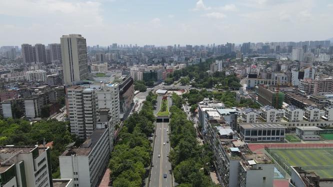 福建泉州城市交通航拍
