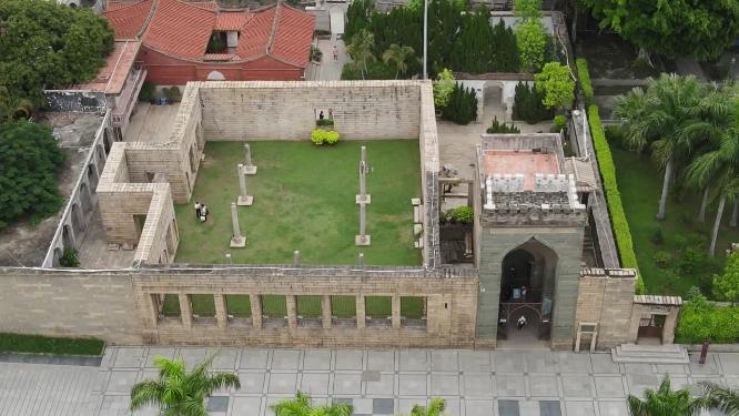 福建泉州清真寺航拍