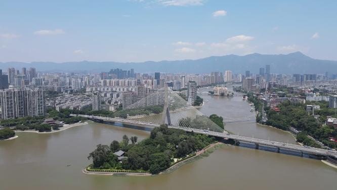 福建福州三县洲大桥航拍