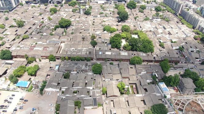 福建福州三坊七巷5A景区航拍