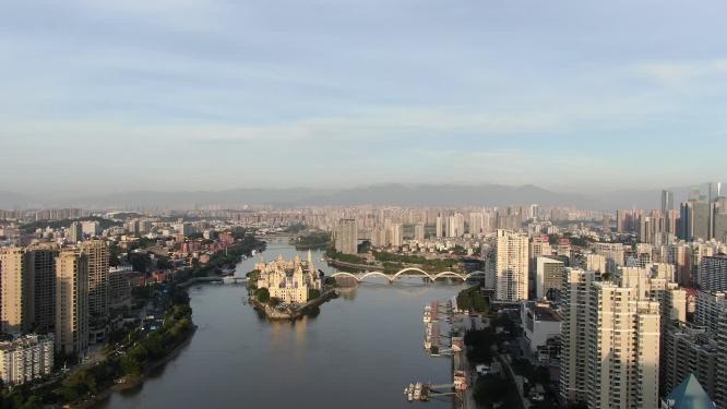 福建闽江中洲岛航拍