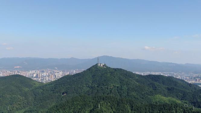 航拍丘陵山川地貌