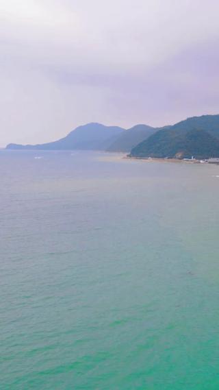 航拍大海风光竖屏