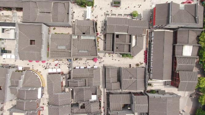 航拍江西南昌万寿宫历史文化街区