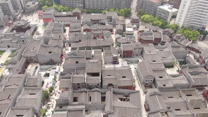 航拍江西南昌万寿宫历史文化街区