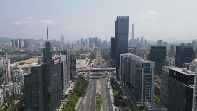 航拍深圳城市宣传片地标建筑