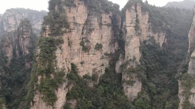 航拍湖南张家界武陵源奇山山川