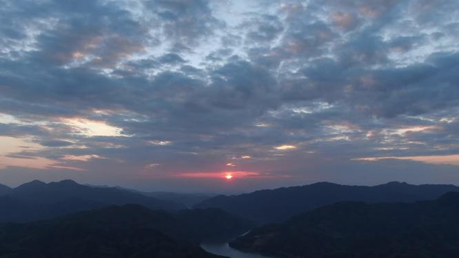 祖国大好河山日落晚霞