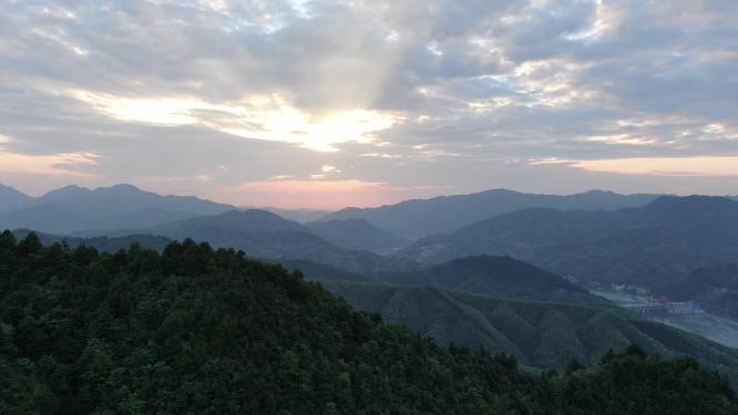 祖国大好河山日落晚霞