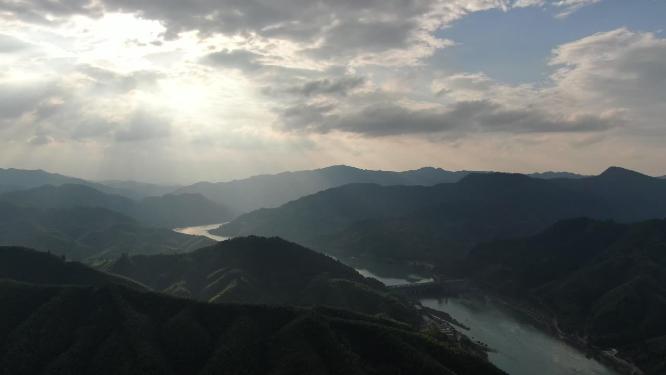 航拍祖国青山绿水