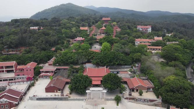 航拍福建泉州少林寺