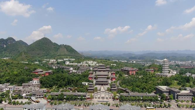 航拍贵阳大兴国寺