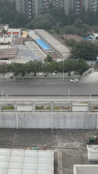 城市航拍广东东莞城市建设