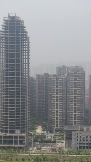 城市航拍福建泉州第一高楼施工