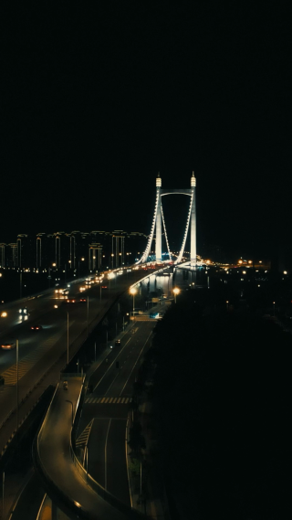 城市航拍福建福州鼓山大桥