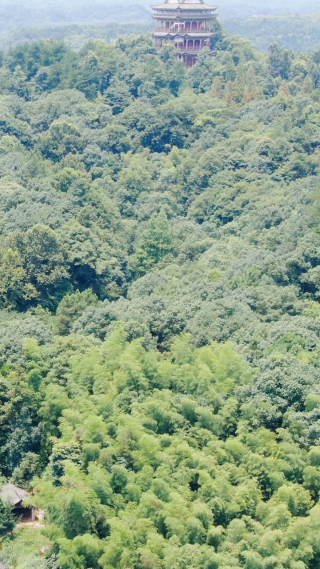 旅游景区湖南常德桃花源5A景区水府阁 