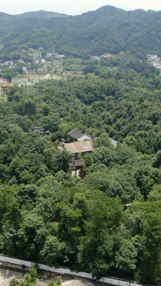 旅游景区湖南常德桃花源竖屏航拍