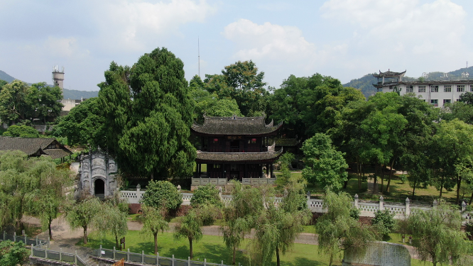 旅游景区湖南洪江芙蓉路4A景区航拍