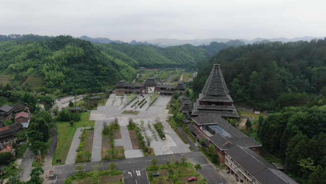 旅游景区湖南通道万佛山4A景区航拍