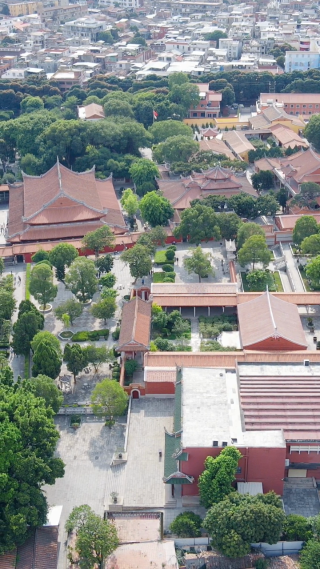 旅游景区福建泉州开元寺4A景区航拍