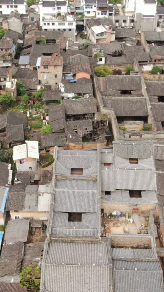 旅游景区福建泰宁古城竖屏航拍