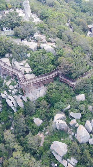 福建湄洲岛5A景区竖屏航拍