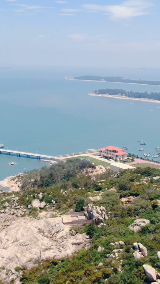 福建湄洲岛5A景区航拍