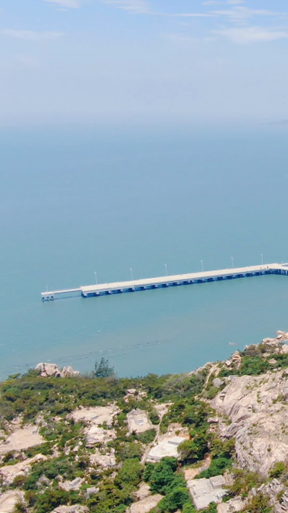 福建湄洲岛5A景区航拍