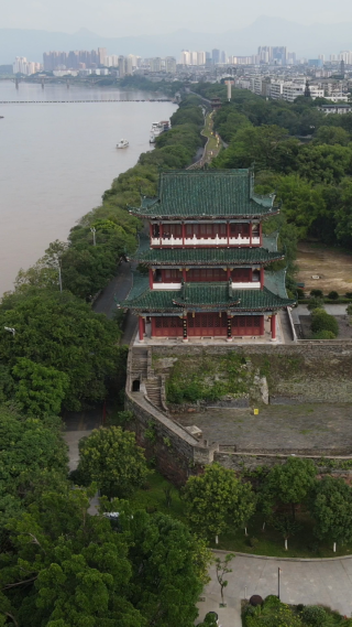 旅游景区赣州八镜台4A景区竖屏