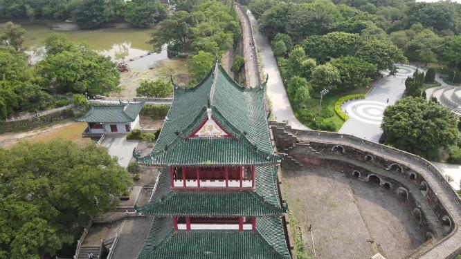 江西赣州八镜台航拍