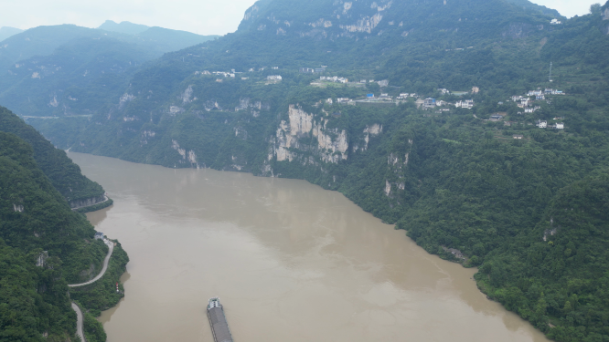 湖北宜昌三峡人家5A景区航拍