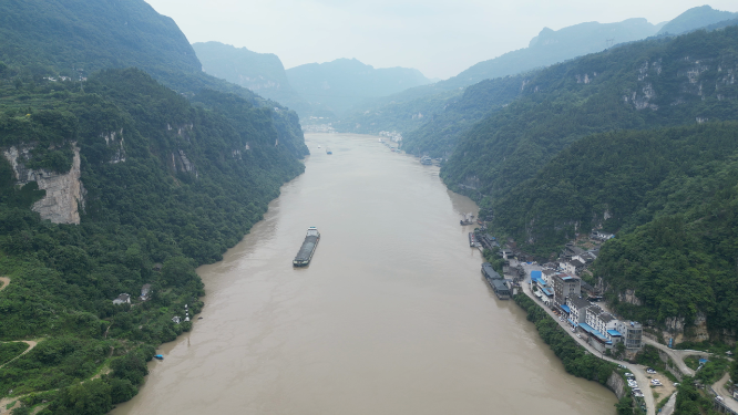 湖北宜昌三峡人家5A景区航拍