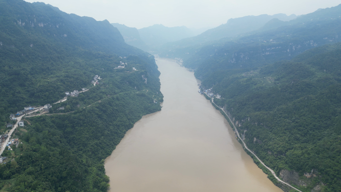 湖北宜昌三峡风景航拍