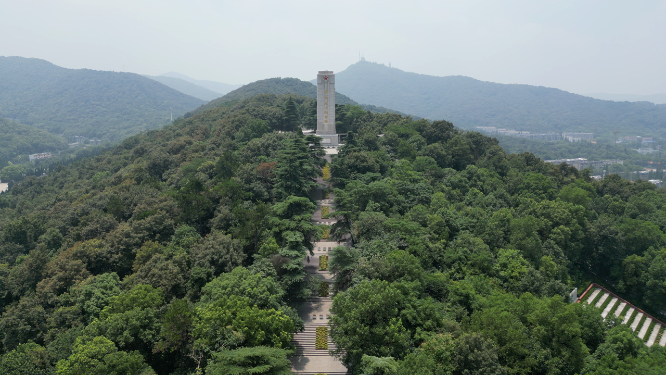 湖北襄阳烈士纪念碑航拍