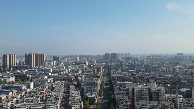 湖北随州城市建设航拍