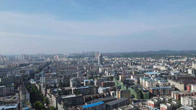 湖北随州城市建设航拍