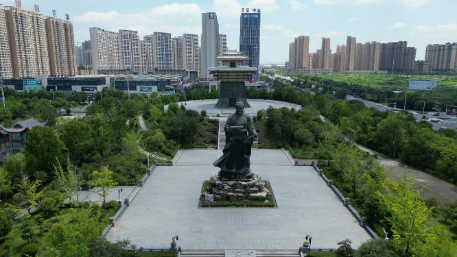 湖北随州文化园4A景区航拍