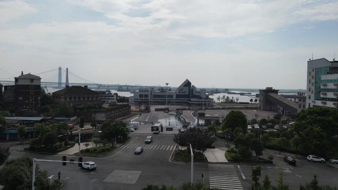 湖南岳阳工业区航拍
