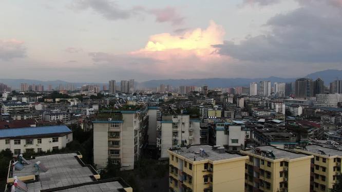湖南怀化城市建设航拍