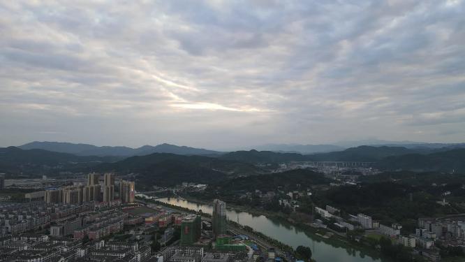 湖南怀化舞阳河航拍