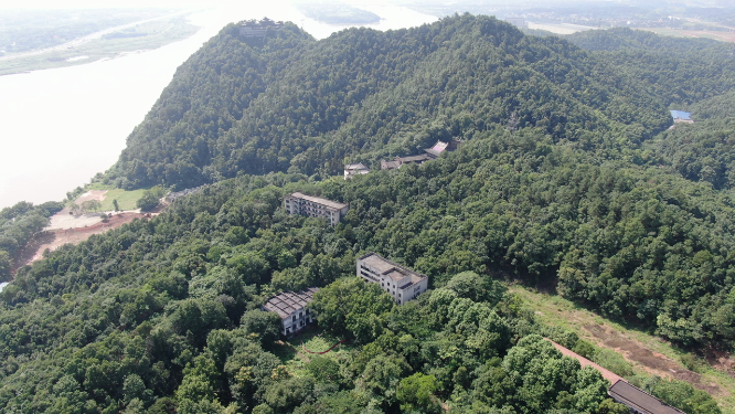 湖南湘潭昭山4A景区航拍