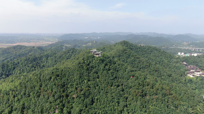湖南湘潭昭山4A景区航拍
