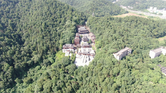湖南湘潭昭山4A景区航拍