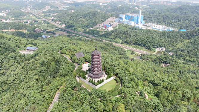 湖南湘潭盘龙大观园4A景区航拍