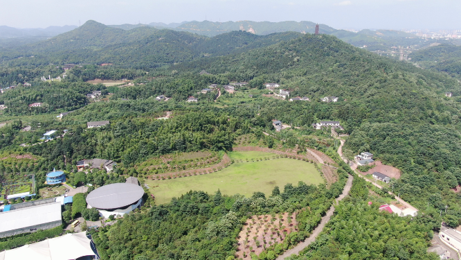 湖南湘潭盘龙大观园4A景区航拍