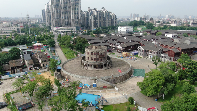 湖南湘潭窑湾老汽车站航拍