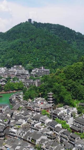 湖南湘西凤凰古城竖屏