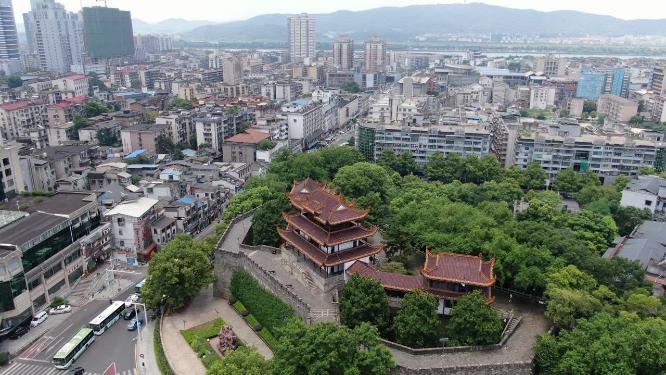 湖南长沙天心阁航拍