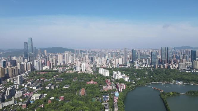 航拍湖南长沙城市宣传片地标建筑